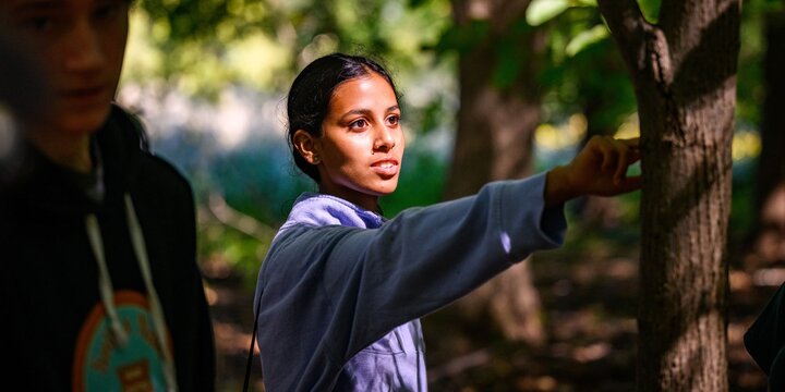 Woman in the forest